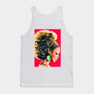 Women with curly hair Tank Top